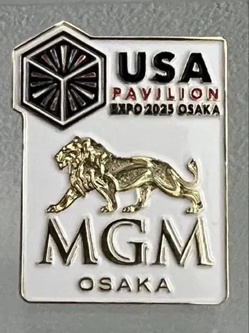 초레어! 오사카 간사이 만국 박람회 미국관 MGM 핀 배지 2025