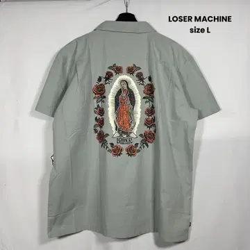 과달루페 성모 마리아 반팔 셔츠 XL 사이즈 루저 머신