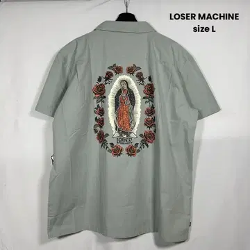 과달루페 성모 마리아 반팔 셔츠 L 사이즈 루저 머신