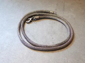 실버 스네이크 체인 목걸이 60cm 77g