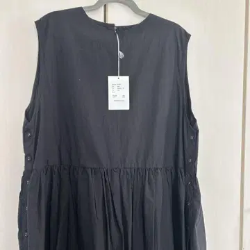 새상품 gauze 에이프런 원피스