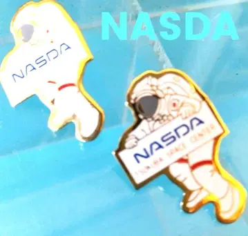 레트로 팝 NASDA 우주비행사 핀 배지 x 2
