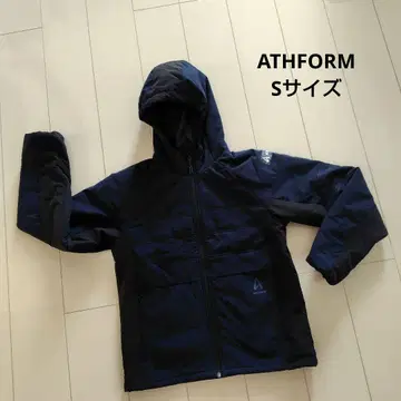 ATHFORM S 사이즈 점퍼 블루종 네이비 블랙 후드 겨울