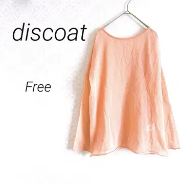 discoat 디스코트 긴팔 시어 셔츠 Free 핑크 부드러운