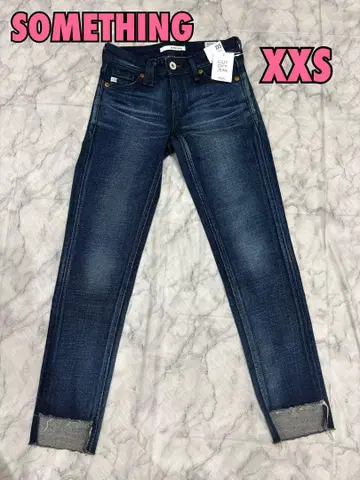 something XXS 썸씽 다크 블루 스키니 데님 새상품