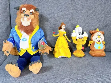 미녀와 야수 봉제 인형 피규어 세트 비스트 벨 루미에르 콕스워스
