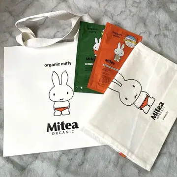 Mitea Organic Miffy 쇼핑백 복조리 시트 마스크 세트