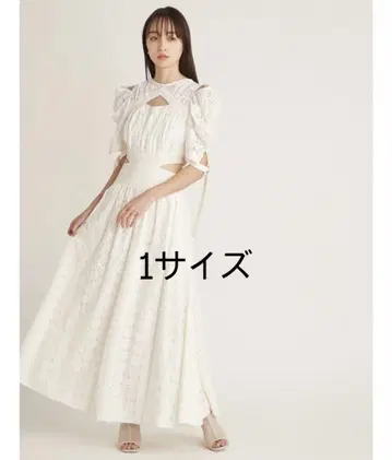 snidel 스위칭 데콜테 오픈 원피스