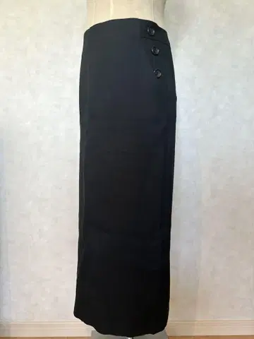 SLOBE IENA 워셔블 트윌 타이트 스커트 블랙