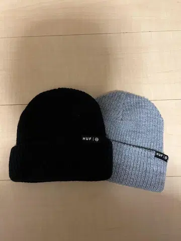 HUF 니트 모자 블랙 그레이 2색 세트