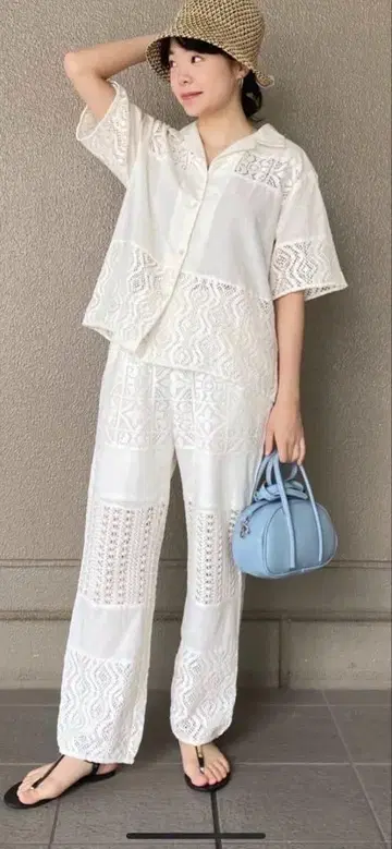 relume 레이스 믹스 오픈 카라