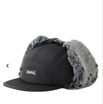 x-girl DOG EAR JET CAP 블랙 엑스걸 퍼 캡