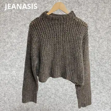 JEANASIS 니트 스웨터 라메 숏 기장