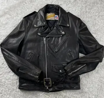 레어 소 택 샷 더블 라이더 자켓 38 퀼팅 M