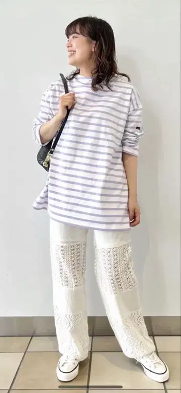 relume 레이스 믹스 팬츠