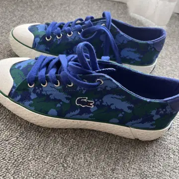 LACOSTE MINIGRIP 청록색 카모플라쥬 스니커즈