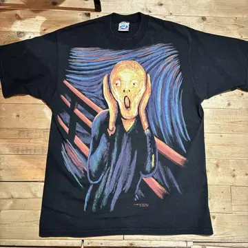 90s liquid blue 리키드블루 티셔츠 뭉크