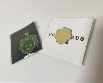 미스터 칠드런 군 핀 배지 그린 컬러와 골드 컬러 2개 세트