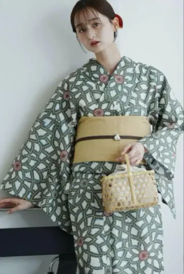 미사용 우타타네 유카타 오비 세트