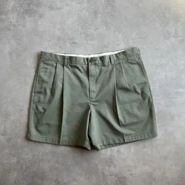 L.L.Bean 카키 하프 와이드 턱 치노 팬츠 cityboy