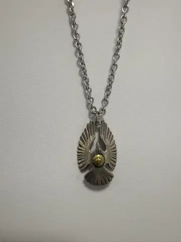 이글 펜던트 페더 목걸이