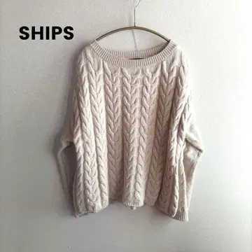 SHIPS 모헤어 혼방 여성용 스웨터 울 아이보리 프리 사이즈