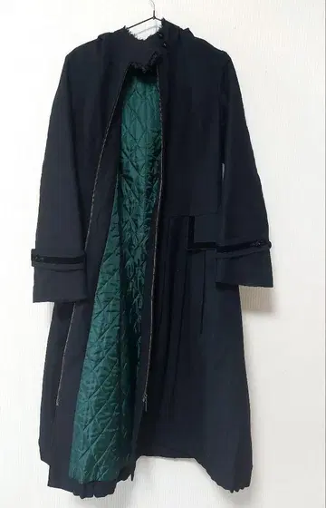 무슈 사카이 S 에스 블랙 블랙 롱 코트 사이즈 40 L