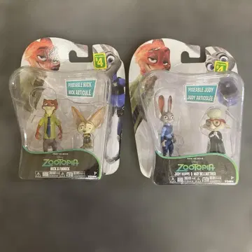 주토피아 피규어 닉 와일드 & 피닉