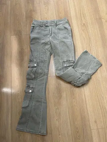 FOREVER21 베이지 카고 팬츠