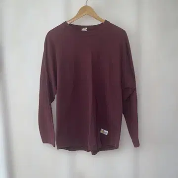 BLUEBLUE Russell 버건디 긴팔 사이즈 4 (XL)