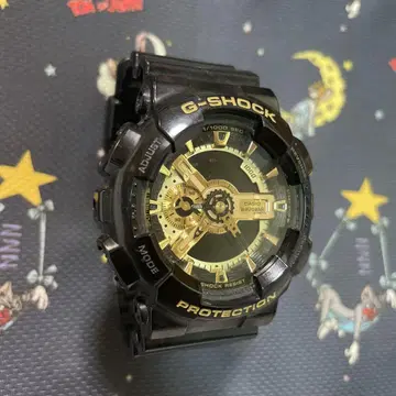 배터리 방전 CASIO G-SHOCK GA-110GB 블랙 x 골드