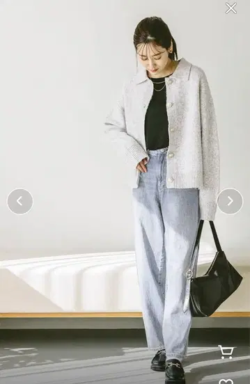 폴로 카라 니트 가디건 풀오버