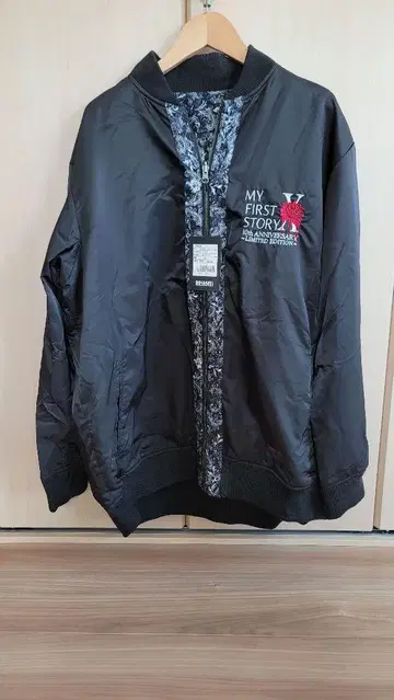 MY FIRST STORY 자수 장식 블랙 블루종