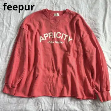 feepur saya 콜라보 칼리지 로고 맨투맨 페피엘