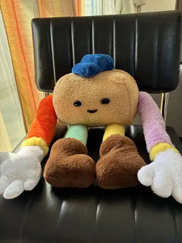 컬러풀 빵 모양 봉제 인형 약 30cm 이불 천국