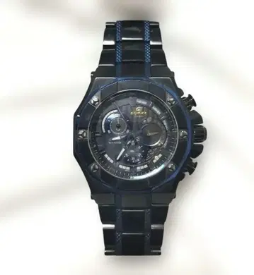 EDIFICE 블랙 아날로그 크로노그래프 손목시계