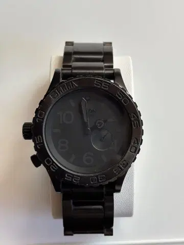 NIXON 손목시계 42-20 TIDE 올 블랙