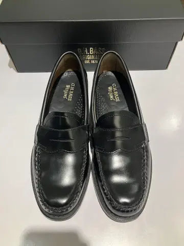 G.H. Bass 블랙 로퍼 25cm UK7