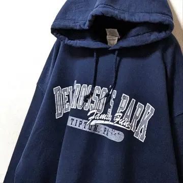 길단 델 로쏘즈 파크 후드 맨투맨 네이비 네이비 컬러 L 구제 의류