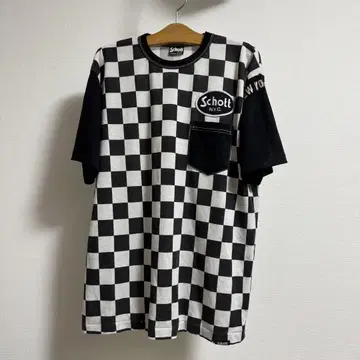 Schott NYC 체커T셔츠/ L