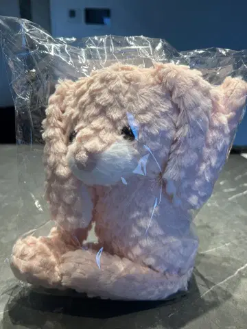핑크색 토끼 봉제 인형