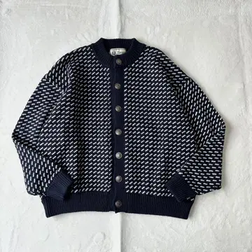 엘엘빈 바즈 아이 가디건 볼레로 니트 스웨터 네이비