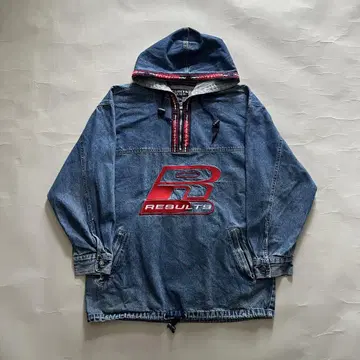 RESULTS JEANS 자수 로고 데님 아노락