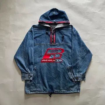 RESULTS JEANS 자수 로고 데님 아노락