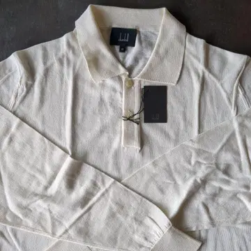 dunhill 아이보리 피케 셔츠 M 사이즈 미사용 새상품