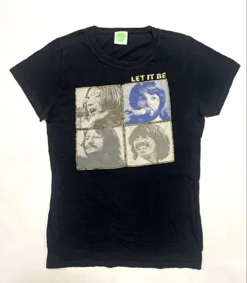 Beatles LET IT BE 티셔츠 숏 슬리브 00s