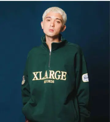 XLARGE 다크 그린 집업 트레이닝복