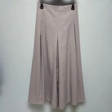 Milake 옅은 그레이 와이드 팬츠 슬릿 포함