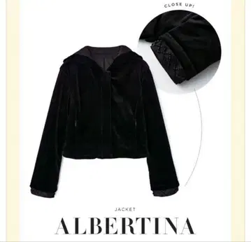 FOXEY ALBERTINA 벨벳 블랙 자켓 38