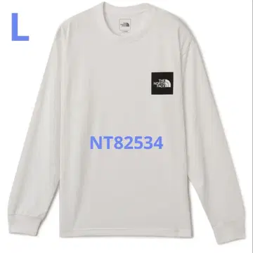THE NORTH FACE 롱 슬리브 스퀘어 로고 티 L 사이즈